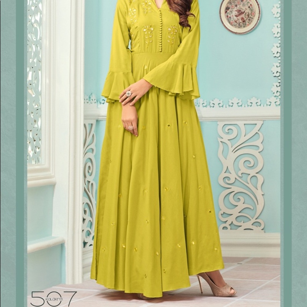 Floor length Indian style dress